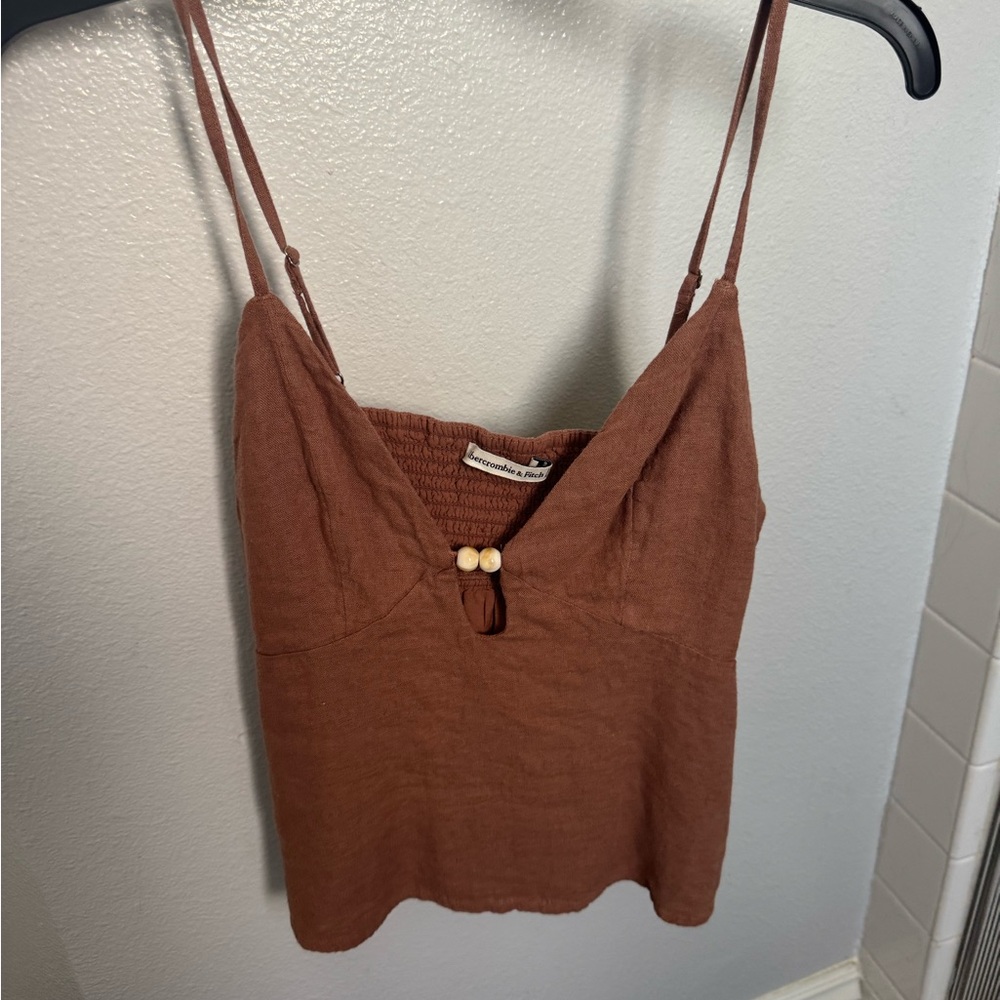 Brown Spaghetti Strap Top